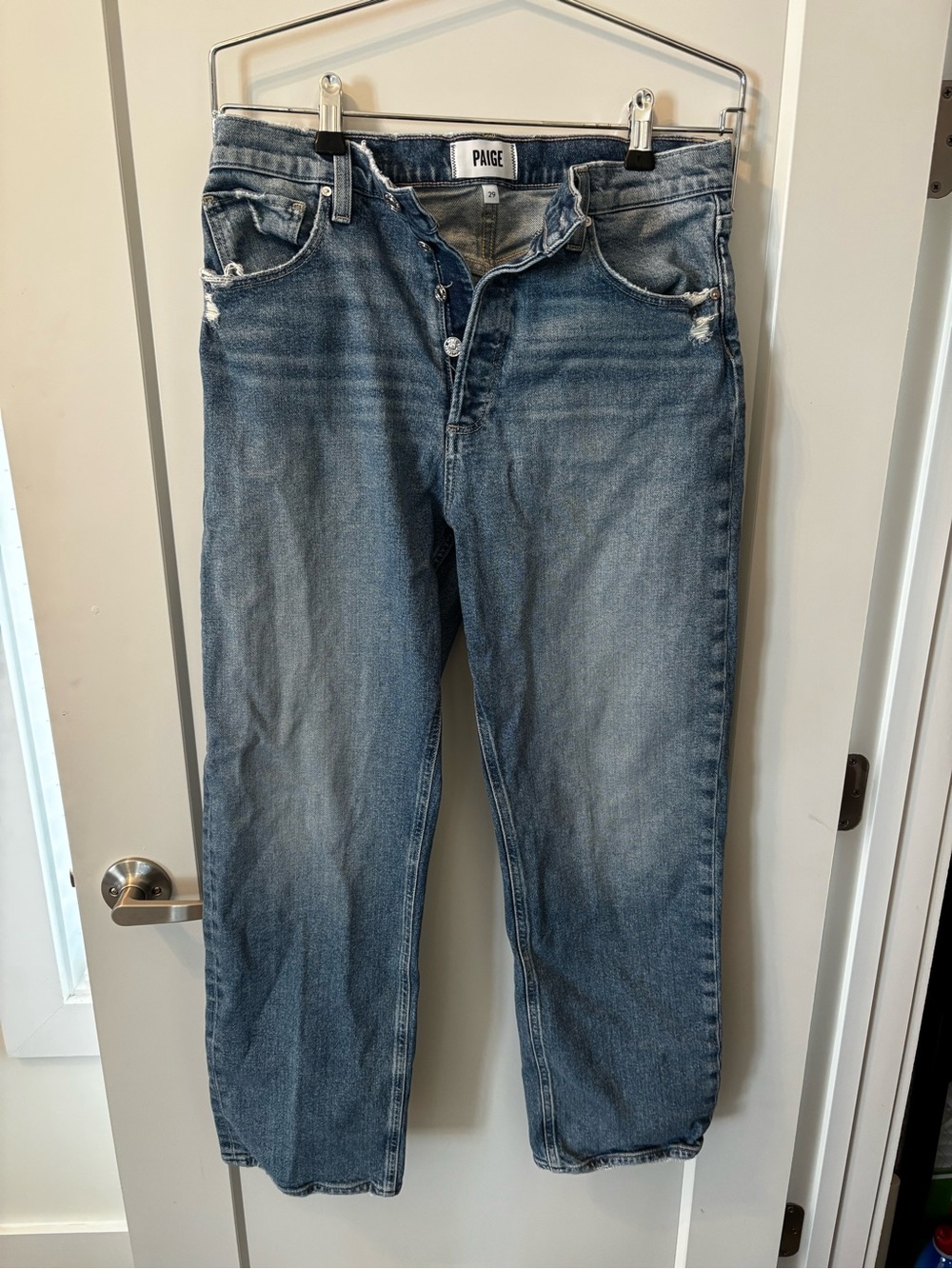 PAIGE SAWYER Women’s Light Blue Cropped Ankle Jeans